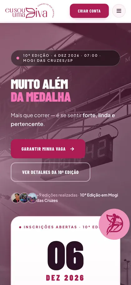 Site da Eu Sou Uma Diva